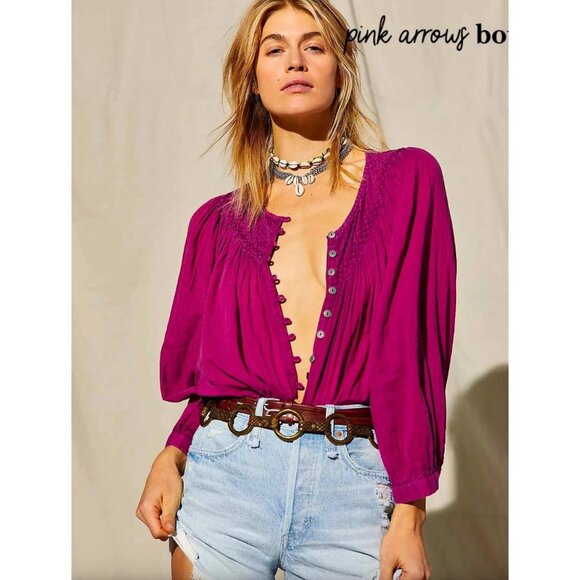 Women's Pink Blouse - Picture 2 of 14